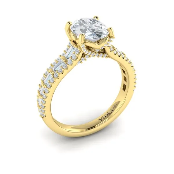 Grand Cathedral Oval Diamond Engagement Ring James & Williams Jewelers Berwyn, IL