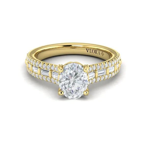 Grand Cathedral Oval Diamond Engagement Ring Image 2 James & Williams Jewelers Berwyn, IL