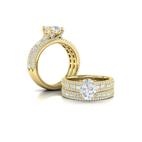 Grand Cathedral Oval Diamond Engagement Ring Image 4 James & Williams Jewelers Berwyn, IL