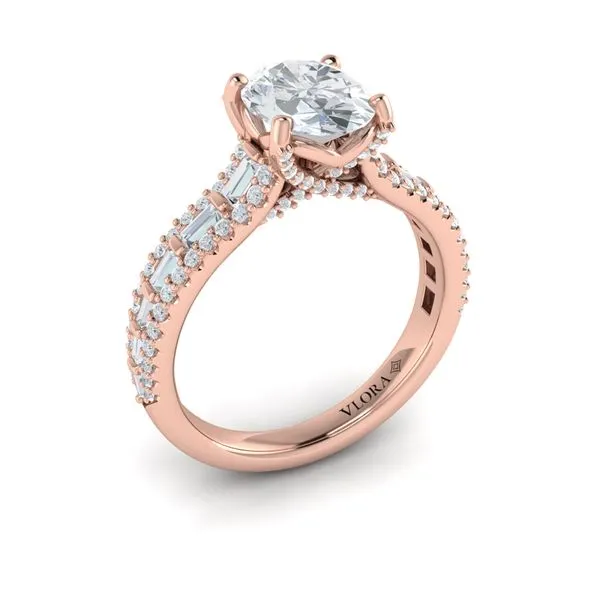 Grand Cathedral Oval Diamond Engagement Ring James & Williams Jewelers Berwyn, IL