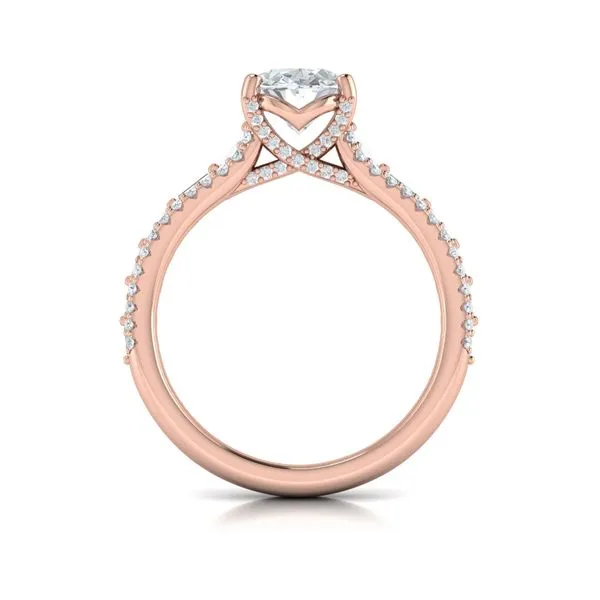 Grand Cathedral Oval Diamond Engagement Ring Image 3 James & Williams Jewelers Berwyn, IL