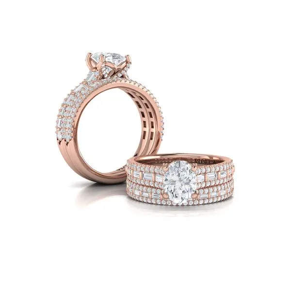 Grand Cathedral Oval Diamond Engagement Ring Image 4 James & Williams Jewelers Berwyn, IL