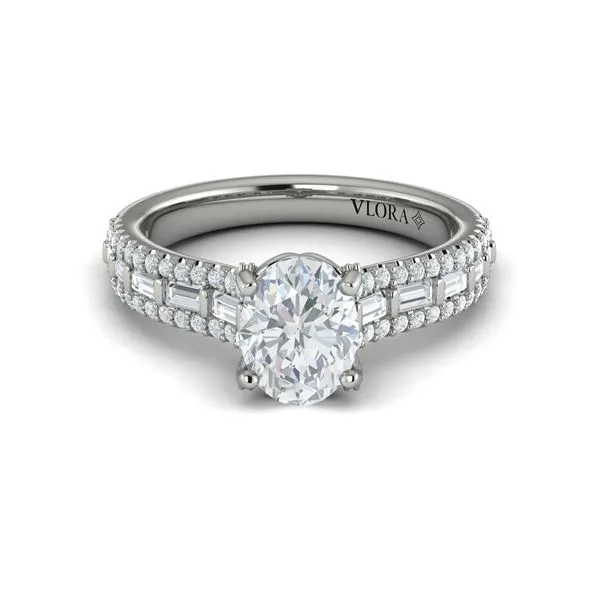 Grand Cathedral Oval Diamond Engagement Ring Image 2 James & Williams Jewelers Berwyn, IL