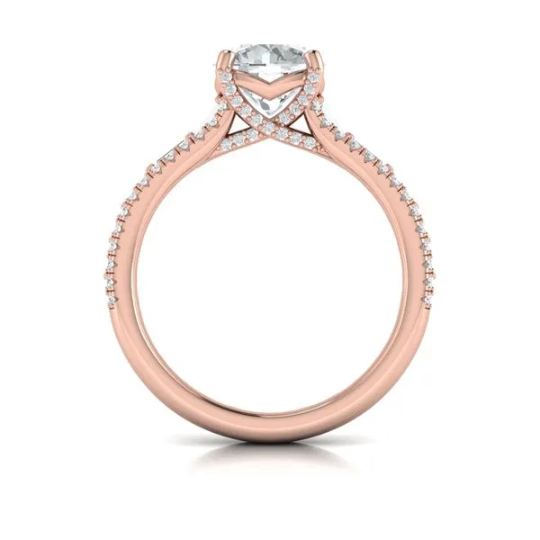 Grand Cathedral Round Diamond Engagement Ring Image 3 James & Williams Jewelers Berwyn, IL