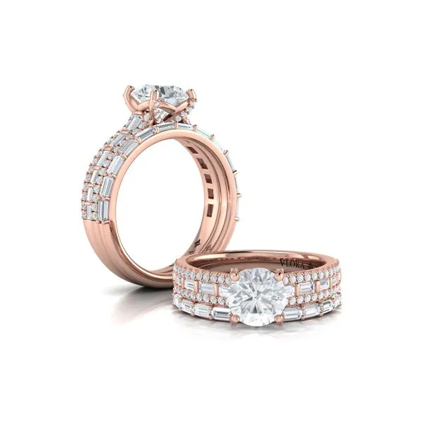 Grand Cathedral Round Diamond Engagement Ring Image 4 James & Williams Jewelers Berwyn, IL