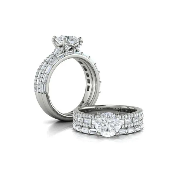 Grand Cathedral Round Diamond Engagement Ring Image 4 James & Williams Jewelers Berwyn, IL