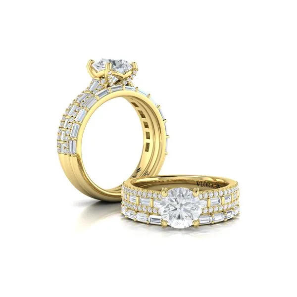 Grand Cathedral Round Diamond Engagement Ring Image 4 James & Williams Jewelers Berwyn, IL