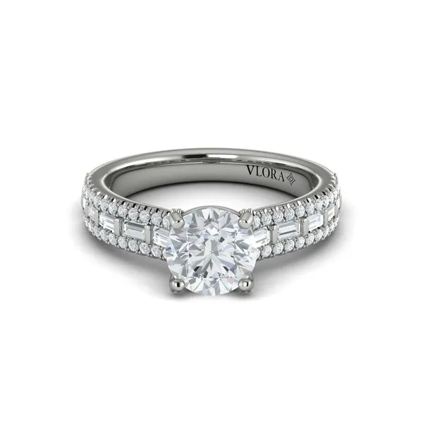 Grand Cathedral Round Diamond Engagement Ring Image 2 James & Williams Jewelers Berwyn, IL