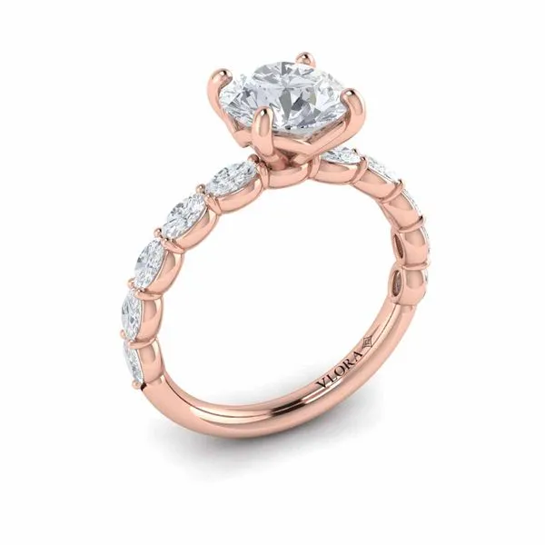 Graceful Round Diamond Engagement Ring James & Williams Jewelers Berwyn, IL