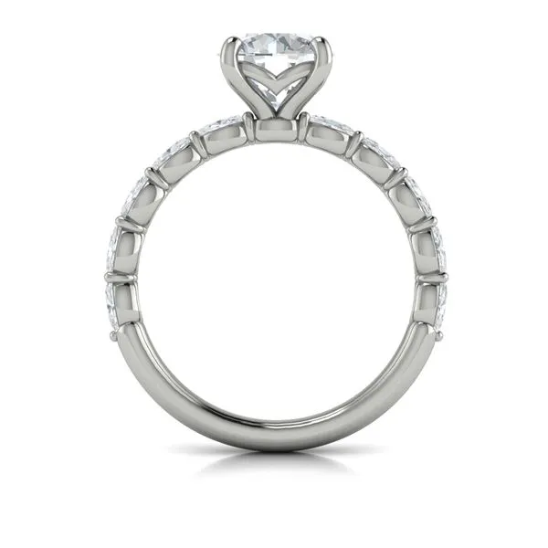 Graceful Round Diamond Engagement Ring Image 3 James & Williams Jewelers Berwyn, IL