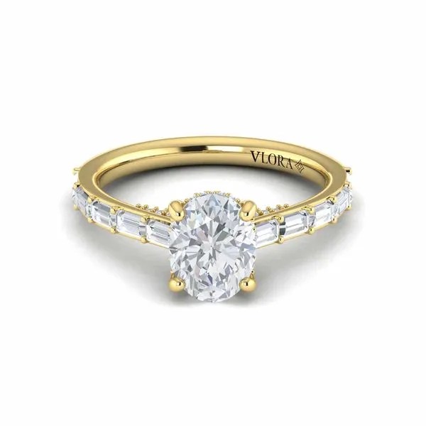 Serenity Oval Hidden Halo Engagement Ring Image 2 James & Williams Jewelers Berwyn, IL