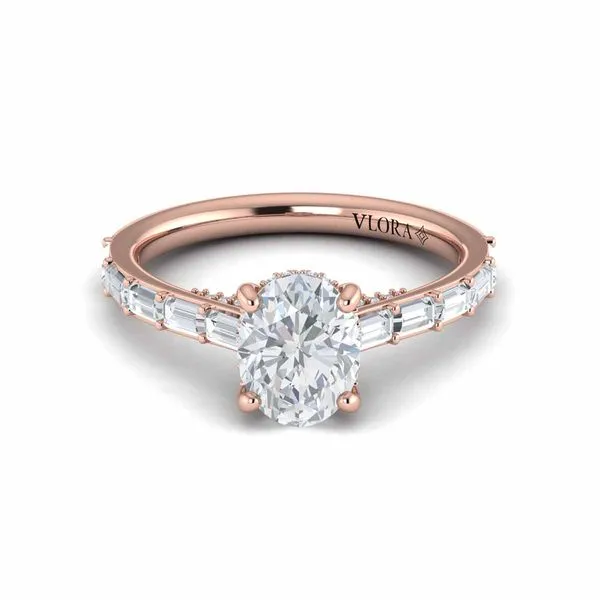 Serenity Oval Hidden Halo Engagement Ring Image 2 James & Williams Jewelers Berwyn, IL