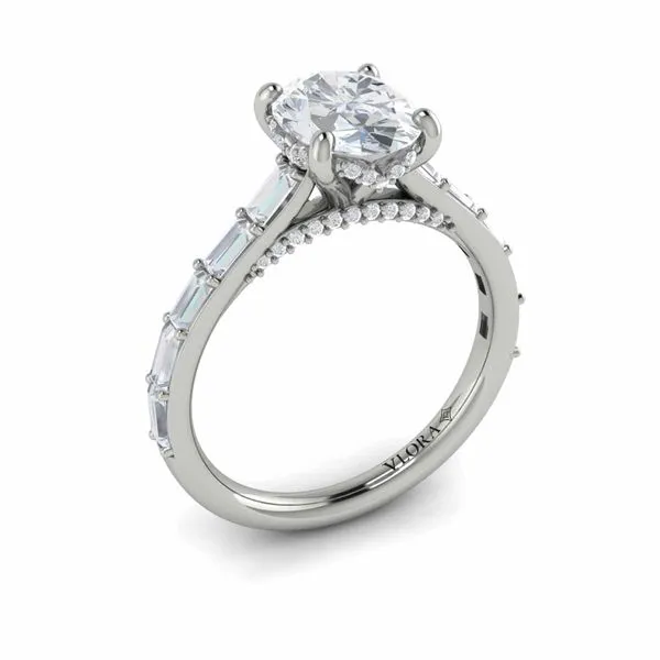 Serenity Oval Hidden Halo Engagement Ring James & Williams Jewelers Berwyn, IL