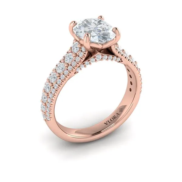 Bold Cathedral Oval Engagement Ring James & Williams Jewelers Berwyn, IL
