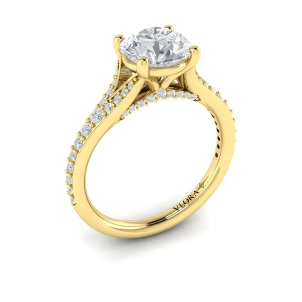 Charming Cathedral Split Shank Engagement Ring James & Williams Jewelers Berwyn, IL