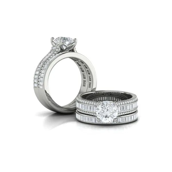 Opulent Cathedral Round Diamond Engagement Ring Image 4 James & Williams Jewelers Berwyn, IL