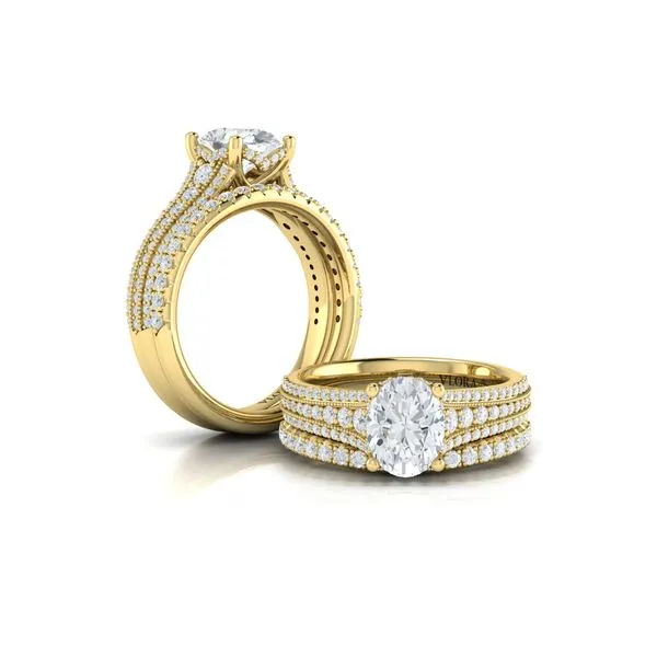 Elegant Oval Modern Vintage Engagement Ring Image 4 James & Williams Jewelers Berwyn, IL