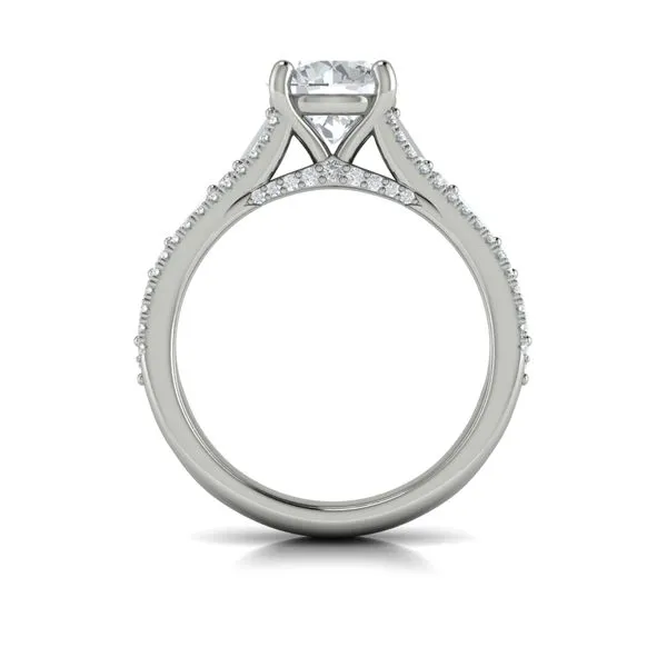 Extravagant Round Engagement Ring Image 3 James & Williams Jewelers Berwyn, IL
