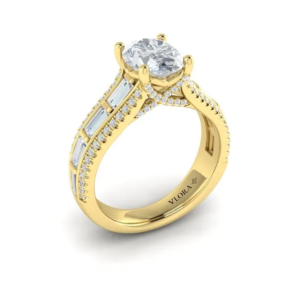 Intricate Oval Engagement Ring James & Williams Jewelers Berwyn, IL