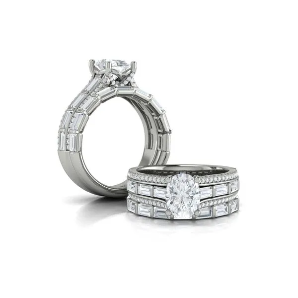 Intricate Oval Engagement Ring Image 4 Mitchell's Jewelry Norman, OK