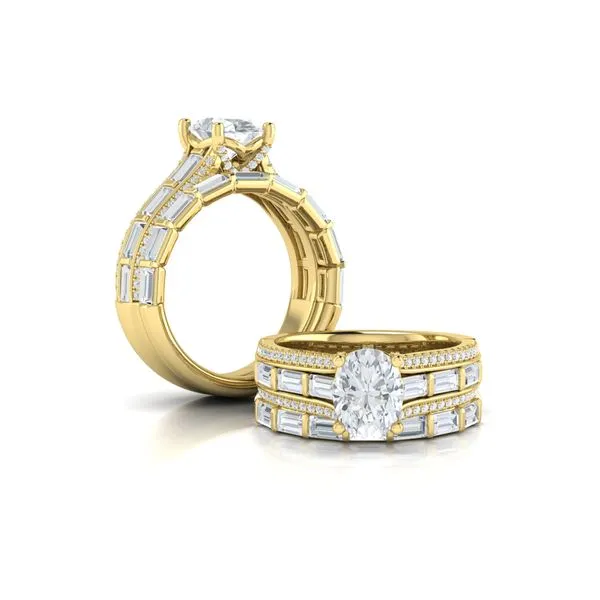 Intricate Oval Engagement Ring Image 4 James & Williams Jewelers Berwyn, IL