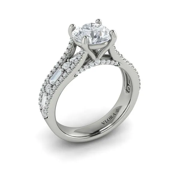 Crowned Engagement Ring James & Williams Jewelers Berwyn, IL