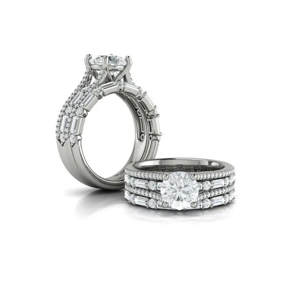 Crowned Engagement Ring Image 4 James & Williams Jewelers Berwyn, IL