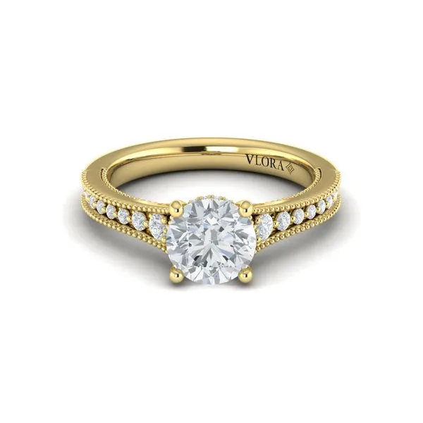 Intricate Hidden Halo Engagement Ring Image 2 James & Williams Jewelers Berwyn, IL