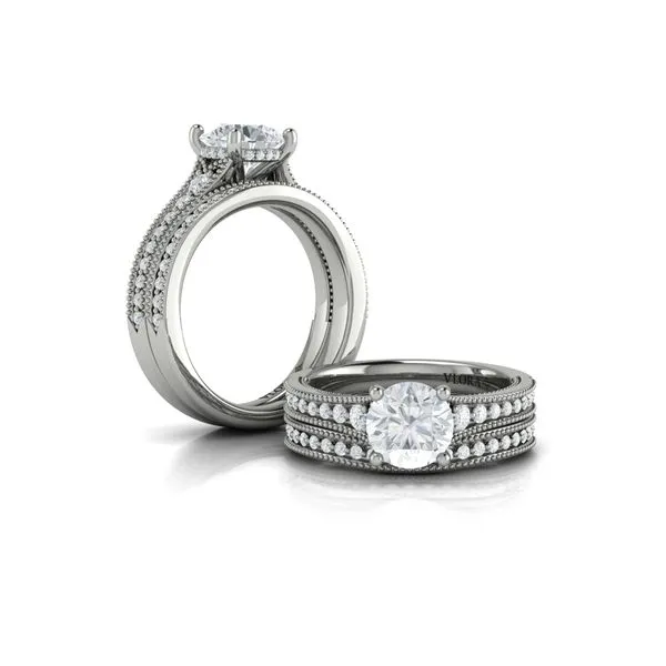 Intricate Hidden Halo Engagement Ring Image 4 James & Williams Jewelers Berwyn, IL