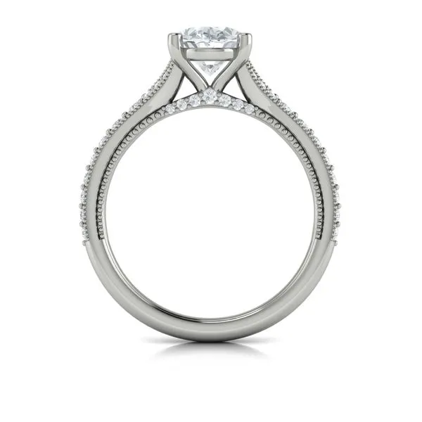 Grace Oval Engagement Ring Image 3 James & Williams Jewelers Berwyn, IL
