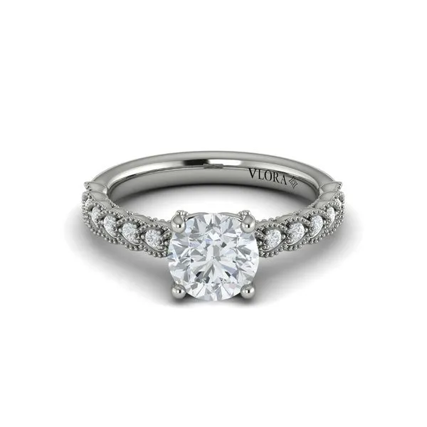 Modern Vintage Engagement Ring Image 2 James & Williams Jewelers Berwyn, IL