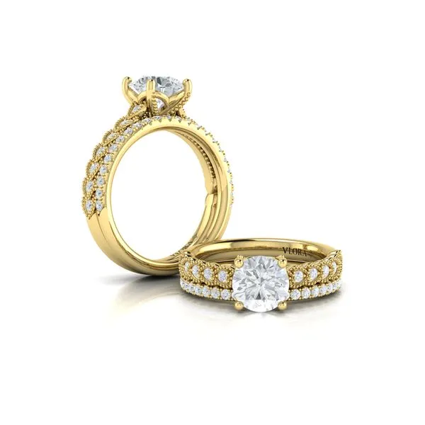 Modern Vintage Engagement Ring Image 4 James & Williams Jewelers Berwyn, IL