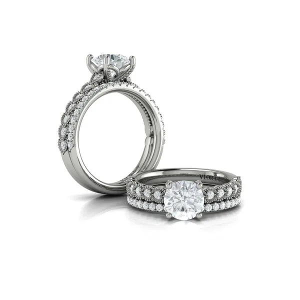 Modern Vintage Engagement Ring Image 4 James & Williams Jewelers Berwyn, IL