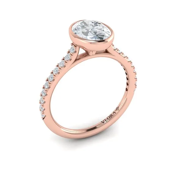 Classic Bezel Set Oval Engagement Ring James & Williams Jewelers Berwyn, IL