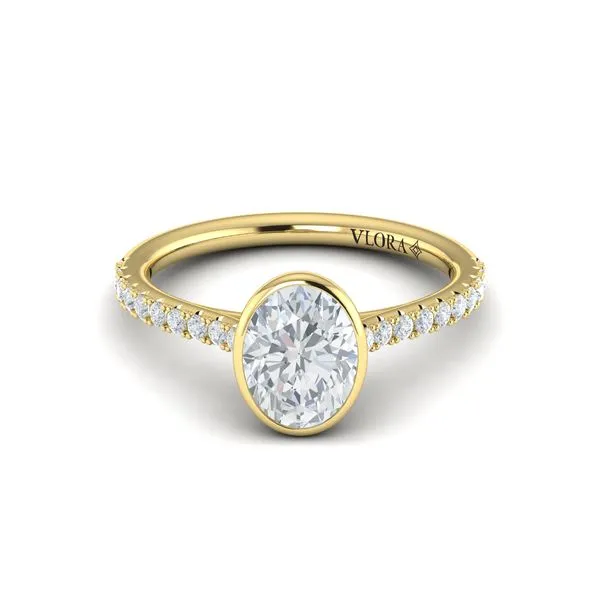 Classic Bezel Set Oval Engagement Ring Image 2 James & Williams Jewelers Berwyn, IL