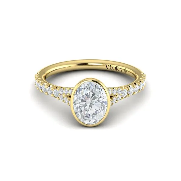 Refined Oval Bezel Engagement Ring Image 2 James & Williams Jewelers Berwyn, IL