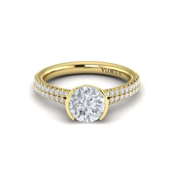 Classic Clutch Engagement Ring Image 2 Mitchell's Jewelry Norman, OK