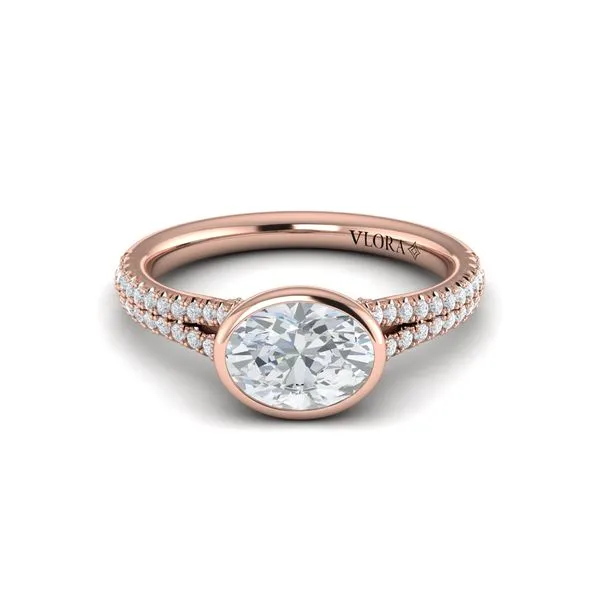 Horizon Oval Bezel Engagement Ring Image 2 James & Williams Jewelers Berwyn, IL