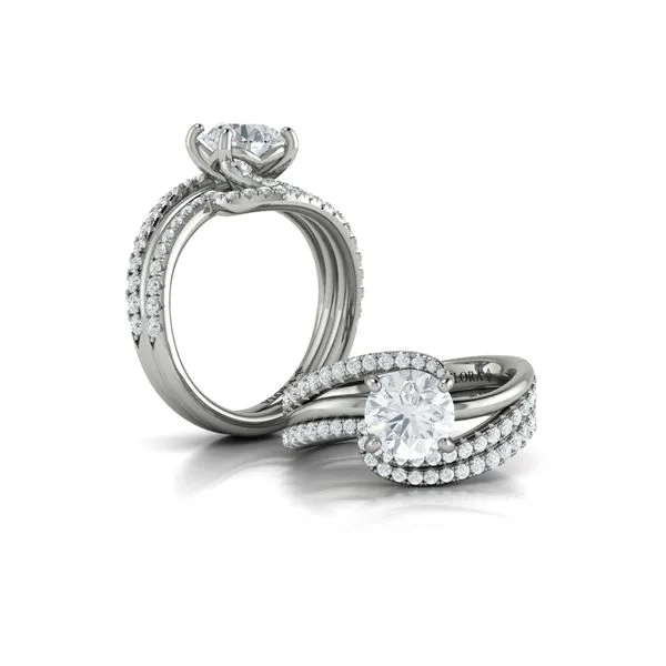 Graceful Curves Engagement Ring Image 4 James & Williams Jewelers Berwyn, IL