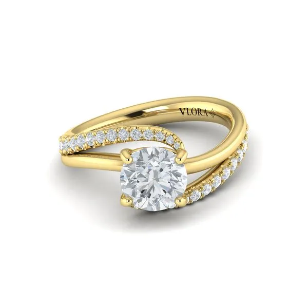 Graceful Curves Engagement Ring Image 2 James & Williams Jewelers Berwyn, IL