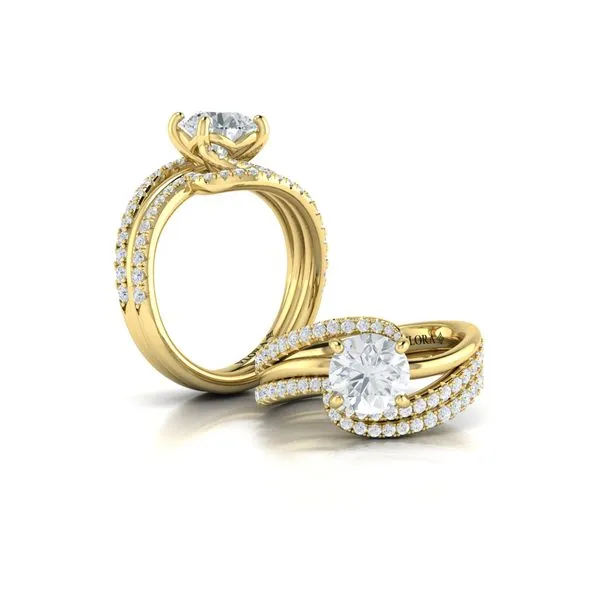 Graceful Curves Engagement Ring Image 4 James & Williams Jewelers Berwyn, IL