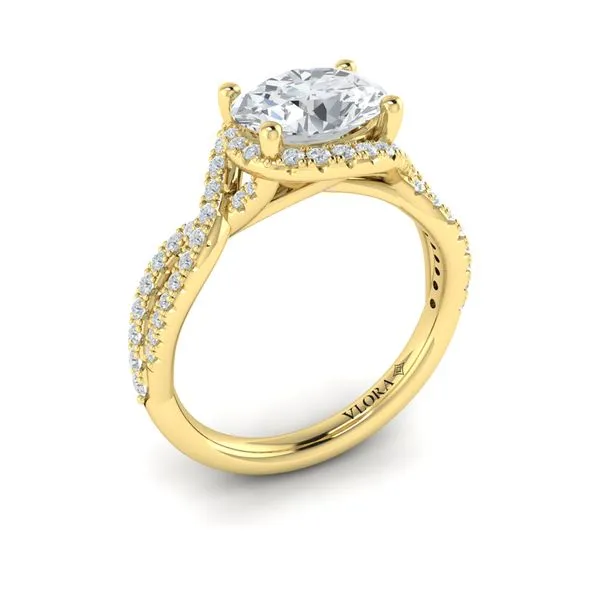 Embrace Halo Oval Engagement Ring James & Williams Jewelers Berwyn, IL
