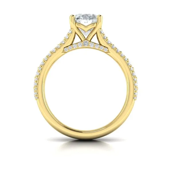 Opulence Oval Engagement Ring Image 3 Mitchell's Jewelry Norman, OK