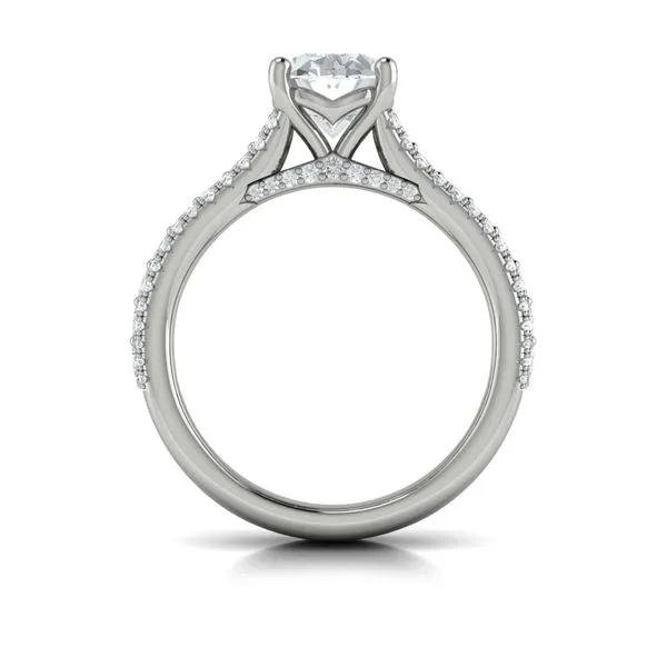 Opulence Oval Engagement Ring Image 3 James & Williams Jewelers Berwyn, IL