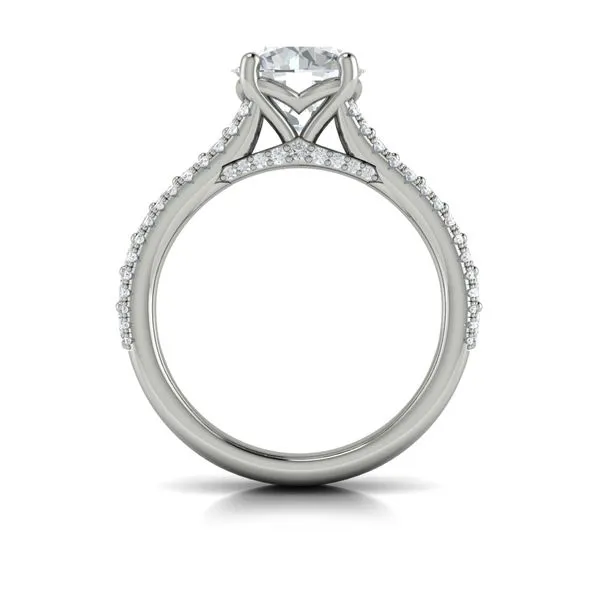 Opulence Oval Engagement Ring Image 3 James & Williams Jewelers Berwyn, IL
