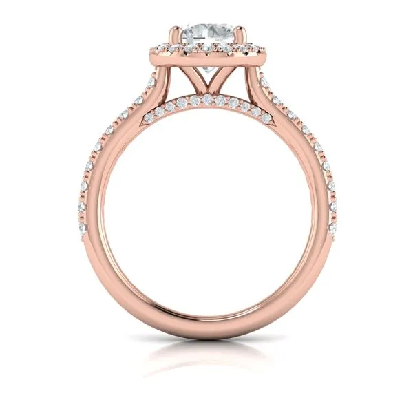Classic Round Halo Engagement Ring Image 3 James & Williams Jewelers Berwyn, IL
