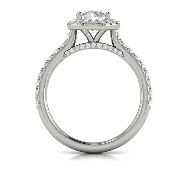 Classic Round Halo Engagement Ring Image 3 James & Williams Jewelers Berwyn, IL