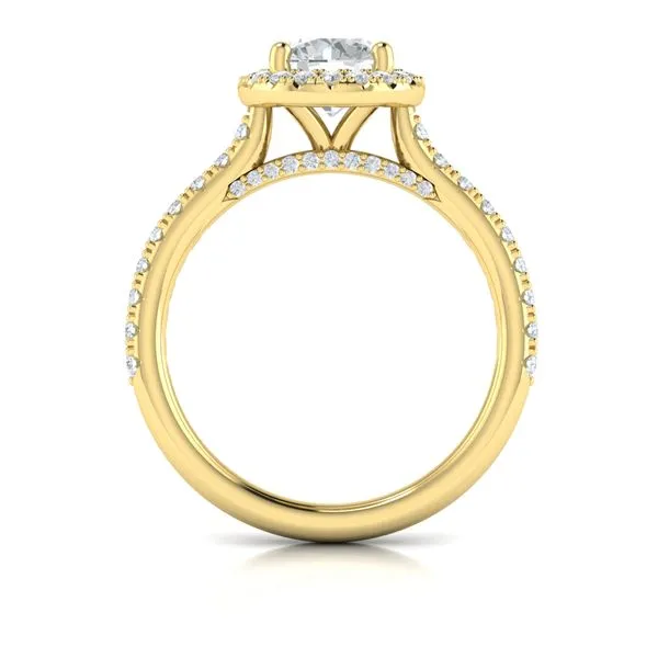 Classic Round Halo Engagement Ring Image 3 James & Williams Jewelers Berwyn, IL
