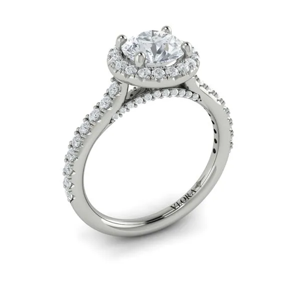 Classic Round Halo Engagement Ring James & Williams Jewelers Berwyn, IL