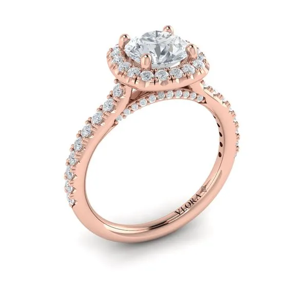 Timeless Euro Halo Round Engagement Ring James & Williams Jewelers Berwyn, IL